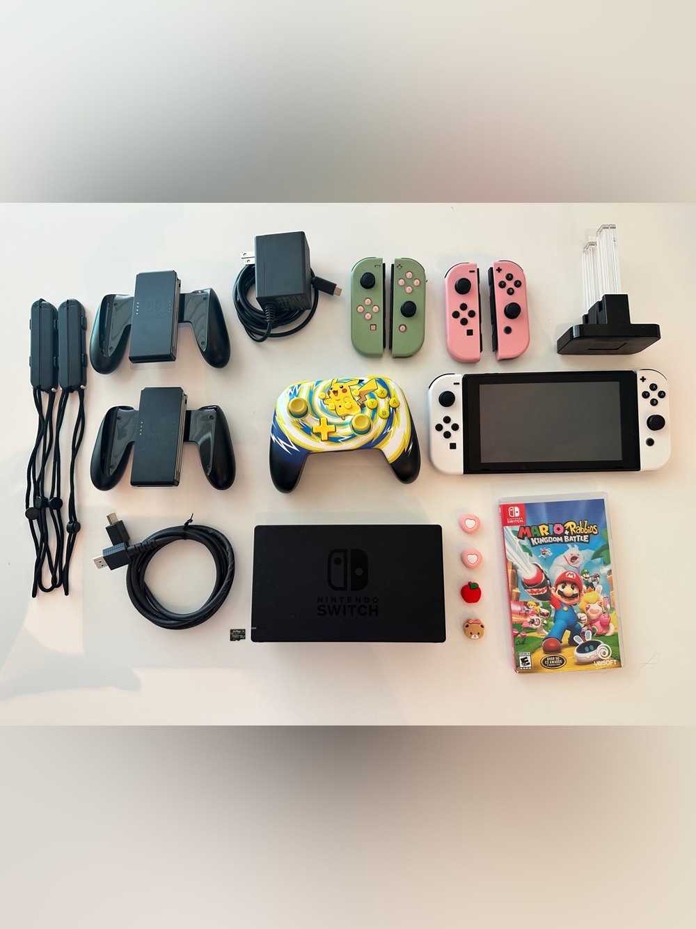 Nintendo Switch 1 White Console Bundle